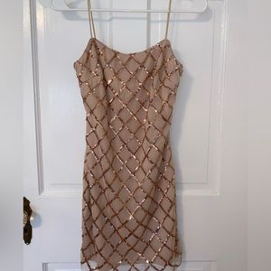Sparkle nude dress